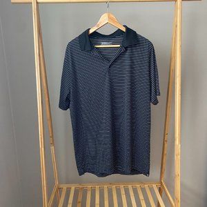 Men’s Nike Golf Tour Performance black and white striped polo